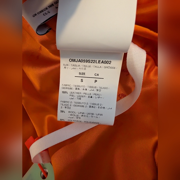 W/tags Deep Meditation off-white varsity jacket - Picture 12 of 15